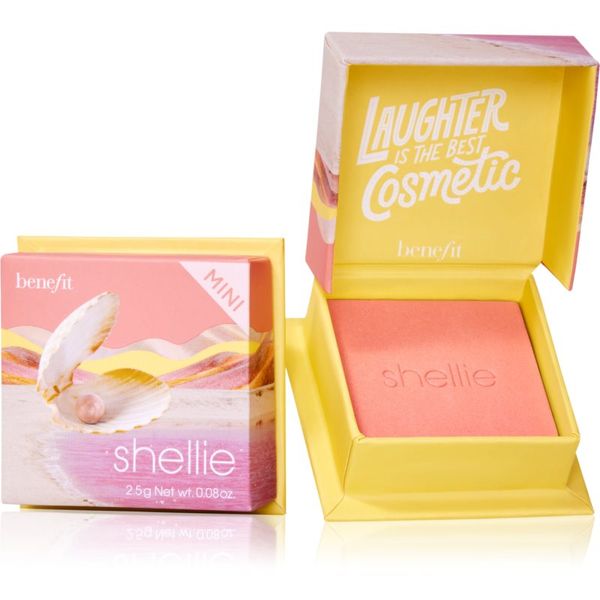 Benefit Benefit Shellie WANDERful World Mini puder- rumenilo nijansa Warm-seashell pink 2,5 g