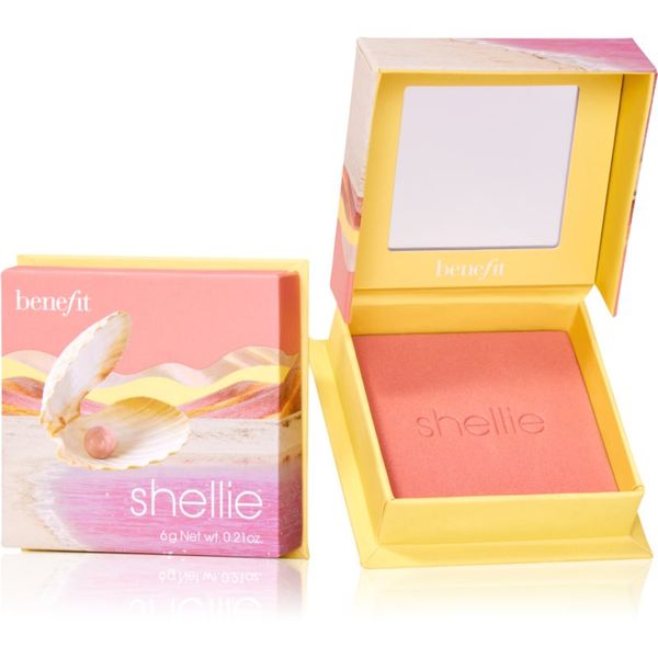 Benefit Benefit Shellie WANDERful World puder- rumenilo nijansa Warm-seashell pink 6 g