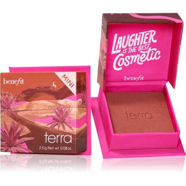Benefit Benefit Terra WANDERful World Mini puder- rumenilo nijansa Golden brick-red 2,5 g