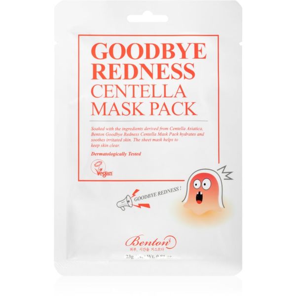 Benton Benton Goodbye Redness Centella umirujuća sheet maska za problematično lice, akne 10 kom