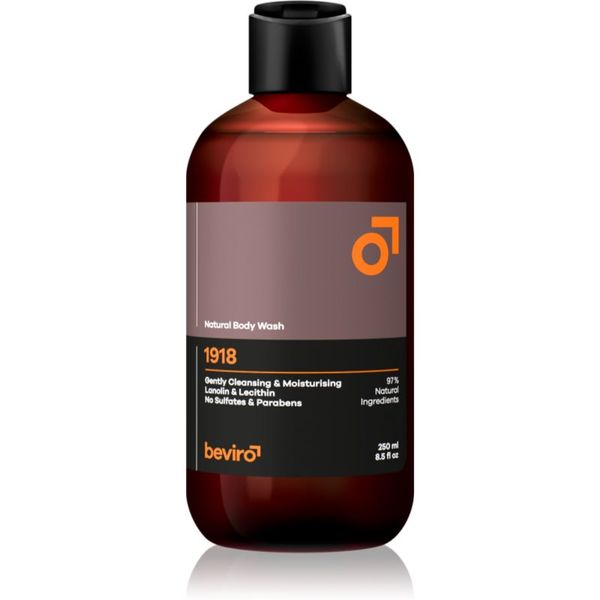 Beviro Beviro Natural Body Wash 1918 gel za tuširanje za muškarce 250 ml