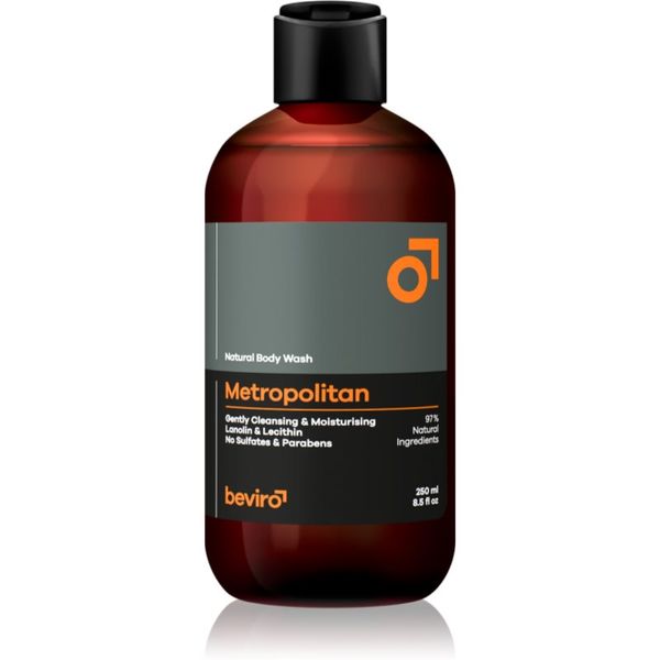 Beviro Beviro Natural Body Wash Metropolitan gel za tuširanje za muškarce 250 ml