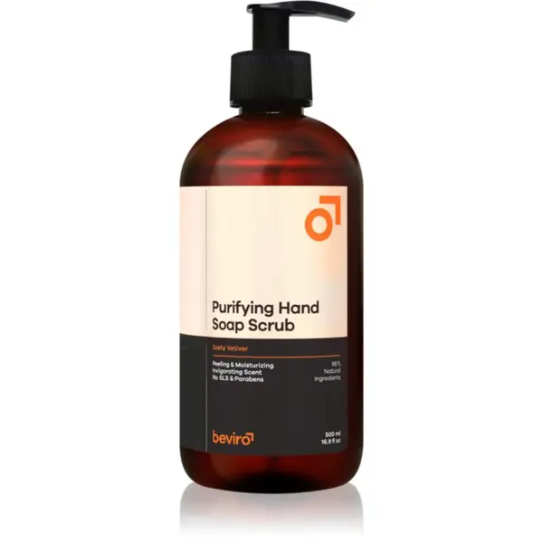 Beviro Beviro Purifying Hand Soap Scrub sapun za čišćenje s piling učinkom Zesty Vetiver 500 ml