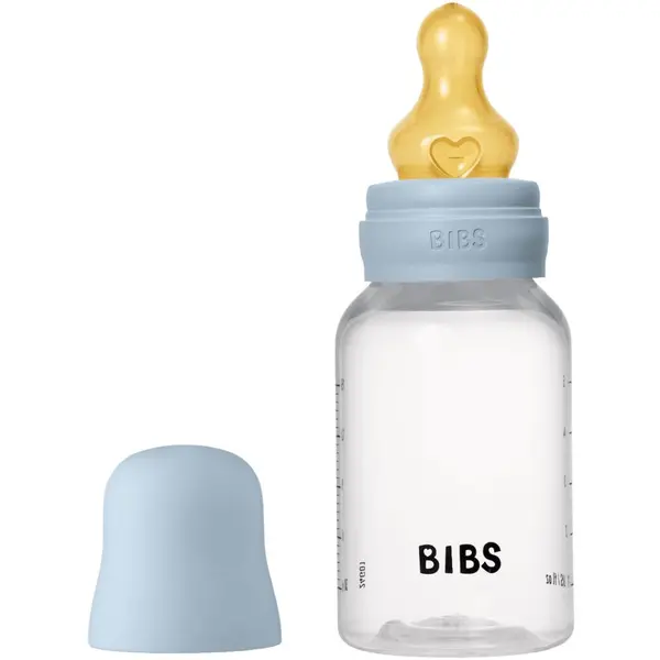BIBS BIBS Anti-Colic Baby Bottle Latex bočica protiv kolika sa sisačem od kaučuka Baby Blue 150 ml