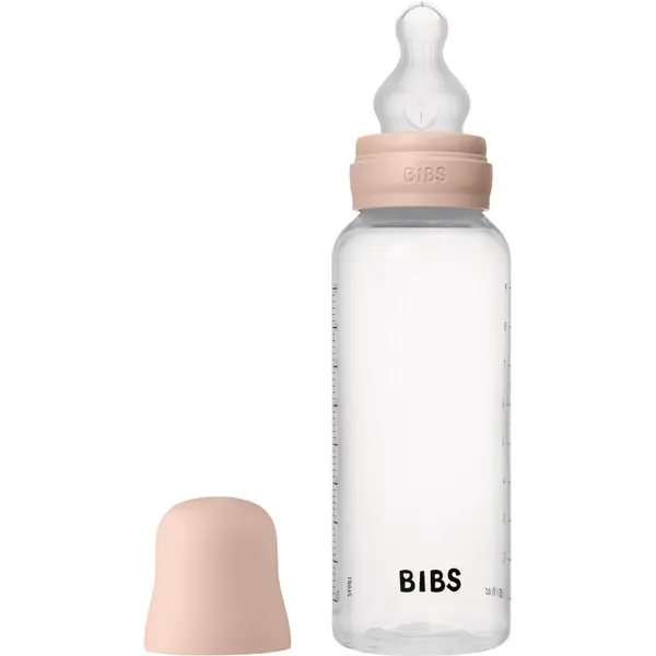 BIBS BIBS Anti-Colic Baby Bottle Silicone bočica protiv kolika sa silikonskim sisačem Blush 1 kom