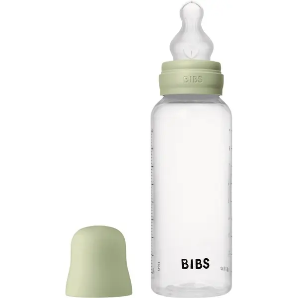 BIBS BIBS Anti-Colic Baby Bottle Silicone bočica protiv kolika sa silikonskim sisačem Sage 270 ml
