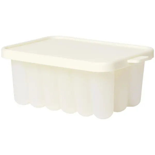 BIBS BIBS Baby Food Freezer Tray silikonski kalup otporan na niske temperature Ivory 12 x 8,5 x 5,3 cm 150 ml