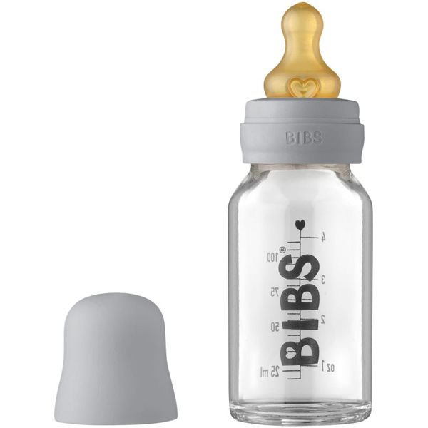 BIBS BIBS Baby Glass Bottle 110 ml bočica za bebe Cloud 110 ml