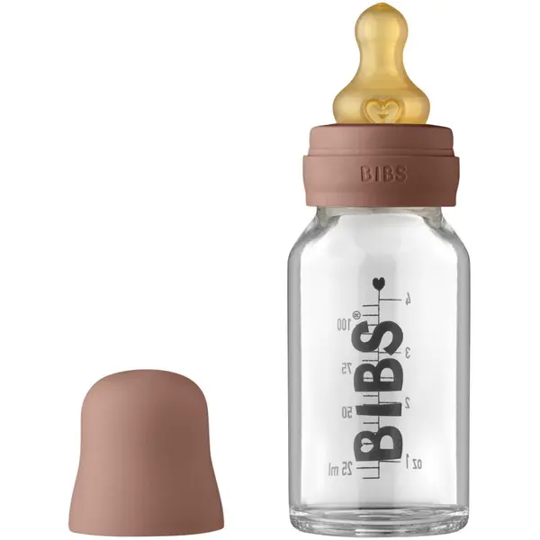 BIBS BIBS Baby Glass Bottle 110 ml bočica za bebe Woodchuck 110 ml