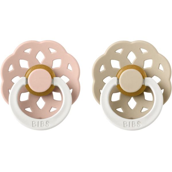 BIBS BIBS Boheme Natural Rubber Night Size 2: 6+ months duda Blush / Vanila 2 kom