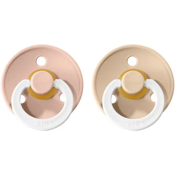 BIBS BIBS Colour Natural Rubber Size 1: 0+ months duda Blush Night / Vanilla Night 2 kom