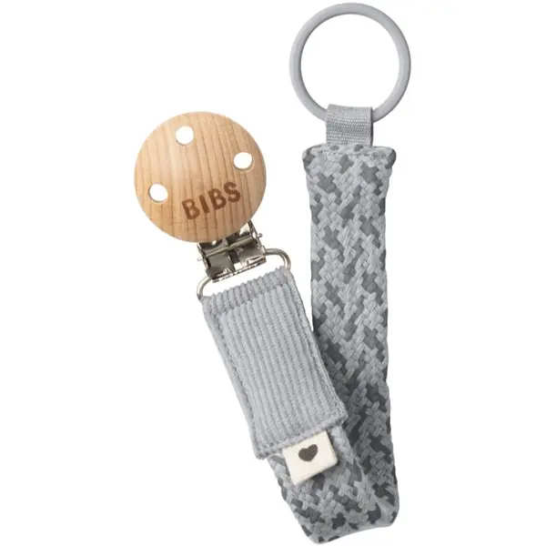 BIBS BIBS Paci Braid kopča za dudu Cloud / Iron 1 kom