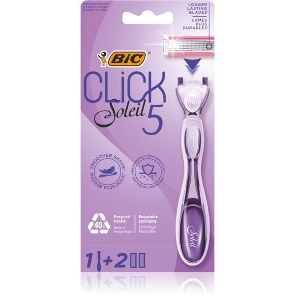 BIC BIC Soleil Click 5 brijaći aparat za žene + zamjenske britvice 2 kom 1 kom