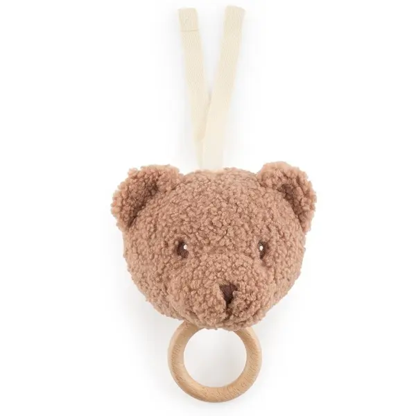 Bieco Bieco Musical Toy Bear Mika viseća igračka kontrastnih boja s melodijom 1 kom