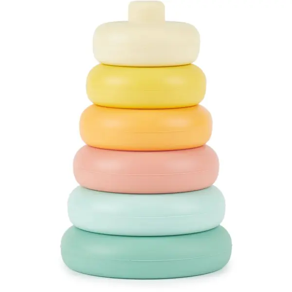 Bieco Bieco Silicone Stacking Tower Tropical Vibes kolutovi za slaganje 12 m+ 6 kom