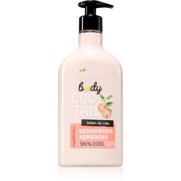Bielenda Bielenda Body Coctail Peach + Kombucha hidratantno mlijeko za tijelo s revitalizirajućim djelovanjem 400 ml