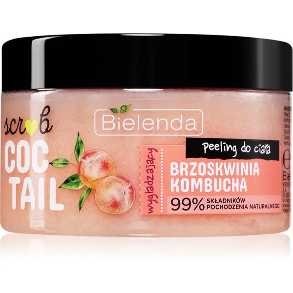 Bielenda Bielenda Coctail Scrub Peach + Kombucha piling za tijelo s hidratantnim učinkom 350 g