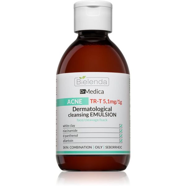 Bielenda Bielenda Dr Medica Acne dermatološka emulzija za čišćenje za masno lice sklono aknama 250 ml