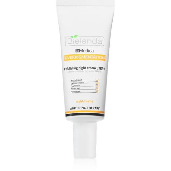 Bielenda Bielenda Dr Medica Overpigmentation noćna krema za lice s eksfolijacijskim učinkom 30 ml