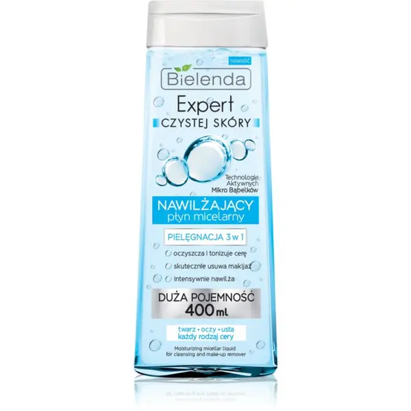 Bielenda Bielenda Expert Pure Skin Moisturizing micelarna voda za čišćenje 3 u 1 400 ml