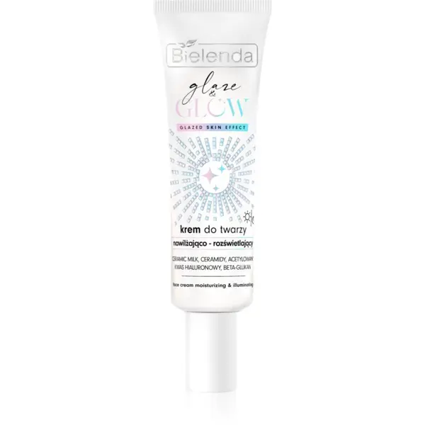 Bielenda Bielenda GLAZE & GLOW hidratantna i posvjetljujuća krema za lice za suho lice 50 ml
