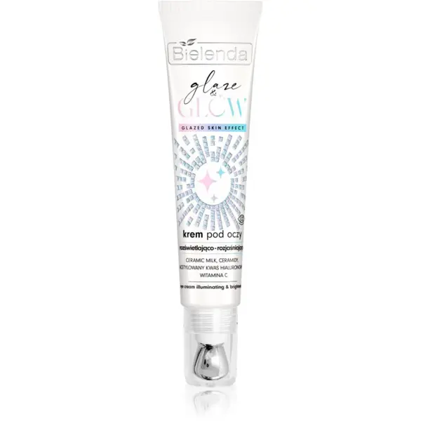 Bielenda Bielenda GLAZE & GLOW posvjetljujuća krema za područje oko očiju s hidratantnim učinkom 15 ml