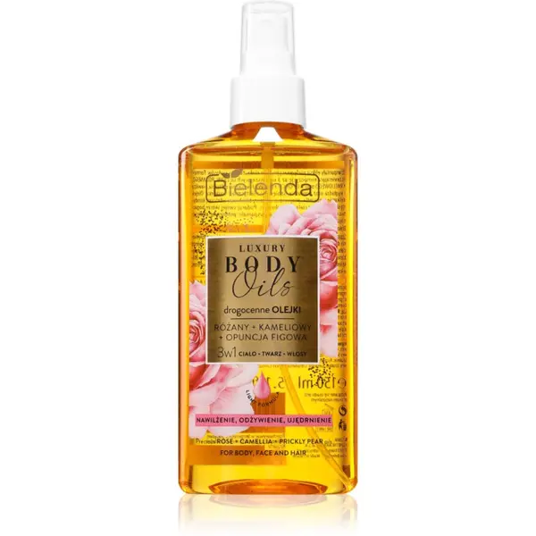 Bielenda Bielenda Luxury Body Oils Rose + Camellia + Prickly Pear ulje za lice, tijelo i kosu 150 ml
