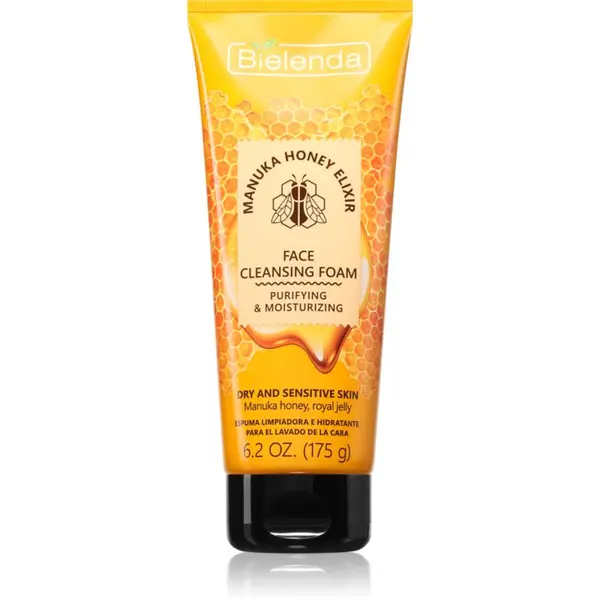 Bielenda Bielenda Manuka Honey hidratantna pjena za čišćenje za vrlo suho i osjetljivo lice 175 g