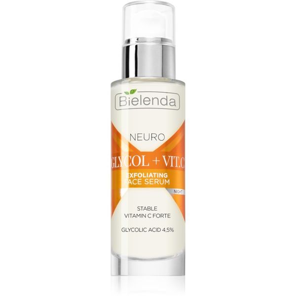 Bielenda Bielenda Neuro Glicol + Vit. C noćni serum za pomlađivanje s piling učinkom 30 ml