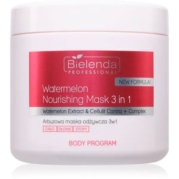 Bielenda Professional Bielenda Professional Body Program Watermelon Nourishing Mask 3in1 intenzivna hidratantna i hranjiva maska za tijelo 600 ml