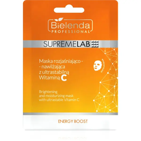 Bielenda Professional Bielenda Professional Supremelab Energy Boost sheet maska za blistav ten s vitaminom C 1 kom