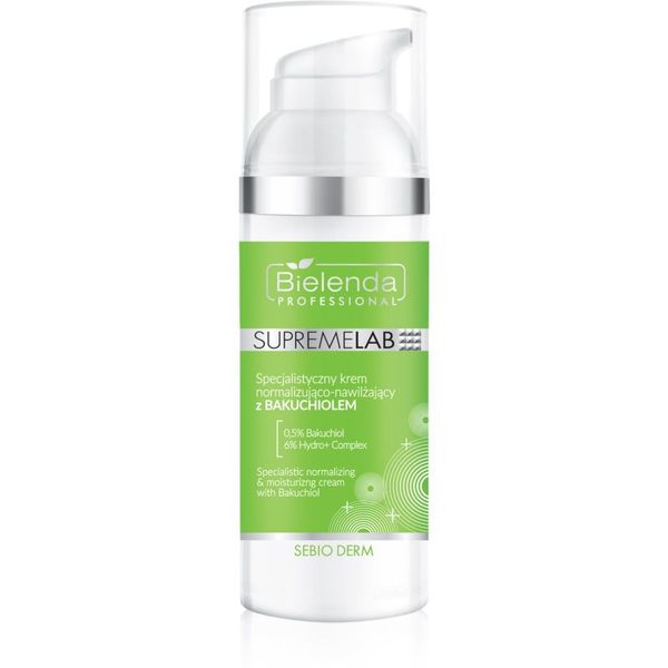 Bielenda Professional Bielenda Professional Supremelab Sebio Derm dnevna krema za normaliziranje kože 0,5% Bakuchiol & 6% Hydro Complex 50 ml