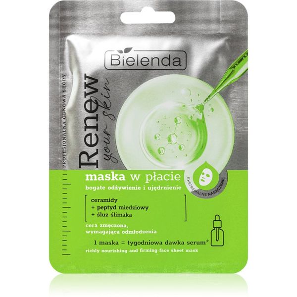 Bielenda Bielenda Renew Your Skin hranjiva sheet maska 18 g