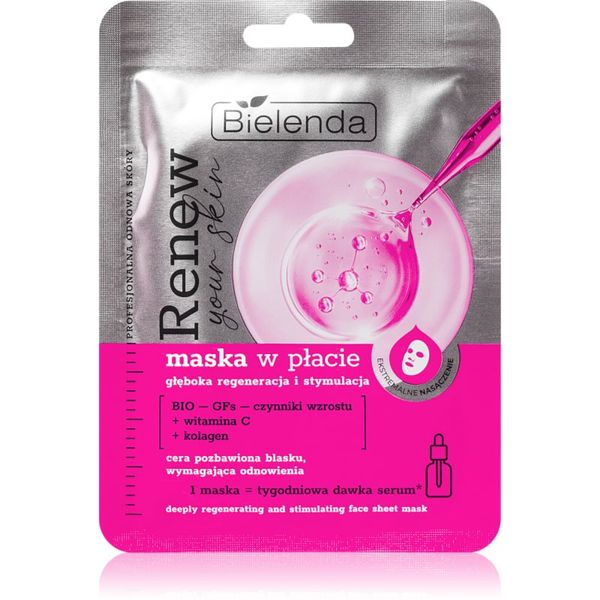Bielenda Bielenda Renew Your Skin Sheet maska s regenerirajućim učinkom 18 g