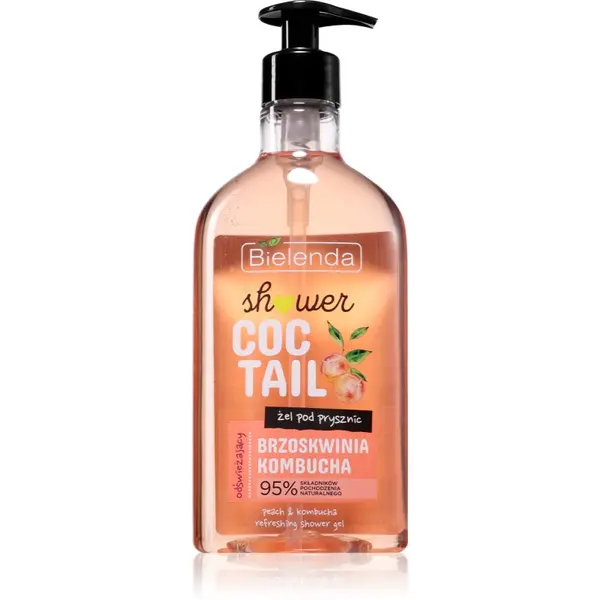 Bielenda Bielenda Shower Coctail Peach + Kombucha osvježavajući gel za tuširanje s regenerirajućim učinkom 400 ml