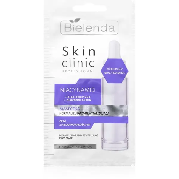 Bielenda Bielenda Skin Clinic Professional Niacinamide revitalizirajuća noćna maska za obnovu lica za problematično lice, akne 8 g
