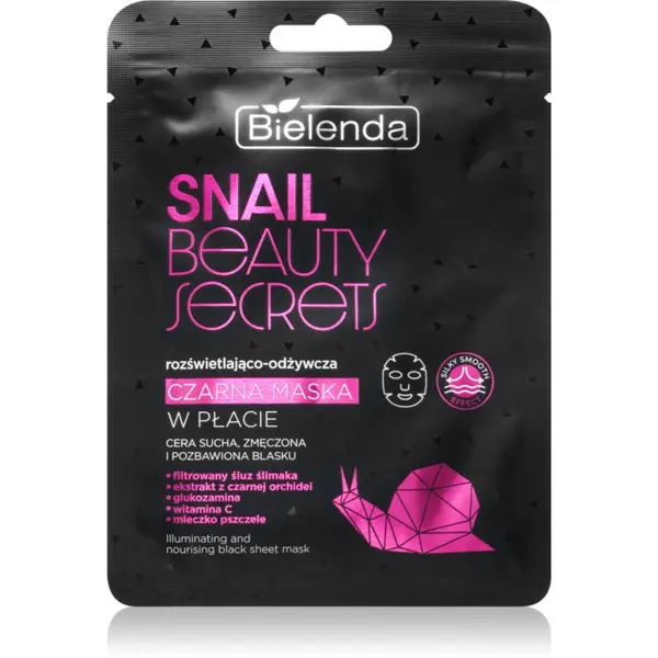 Bielenda Bielenda Snail Beauty Secrets hranjiva sheet maska za umornu kožu lica 1 kom