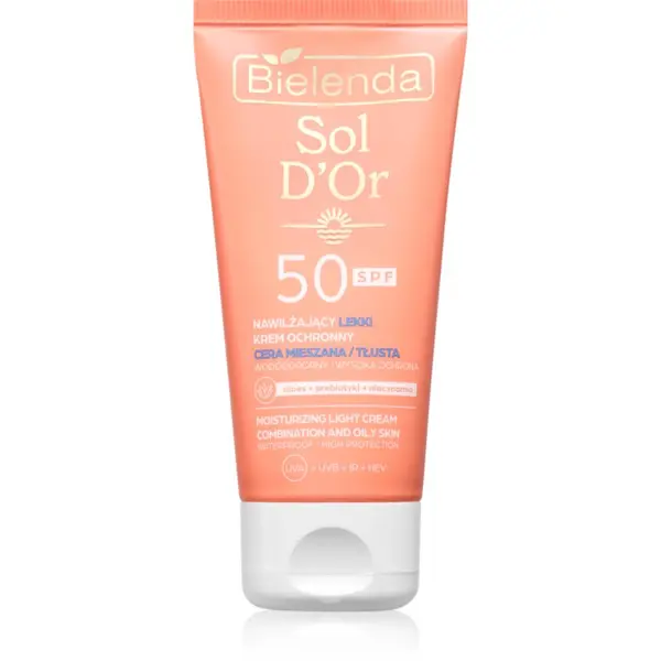 Bielenda Bielenda Sol D’or vodootporna krema za sunčanje za lice SPF 50 50 ml