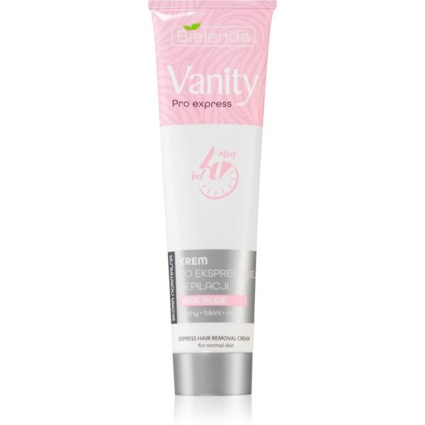 Bielenda Bielenda Vanity Pro Express krema za depilaciju ruku, pazuha i prepona za osjetljivu kožu Pink Aloe 75 ml