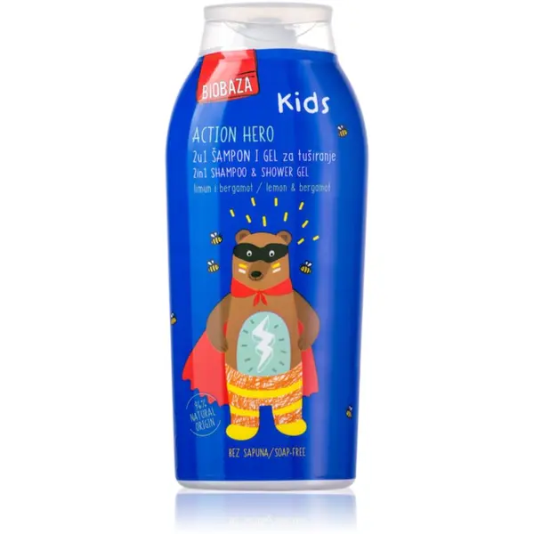 BIOBAZA BIOBAZA Action Hero gel za tuširanje za tijelo i kosu za djecu 250 ml