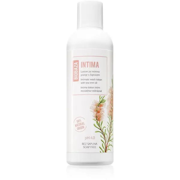 BIOBAZA BIOBAZA Intima mlijeko za tuširanje za intimnu higijenu s tea tree uljem 200 ml