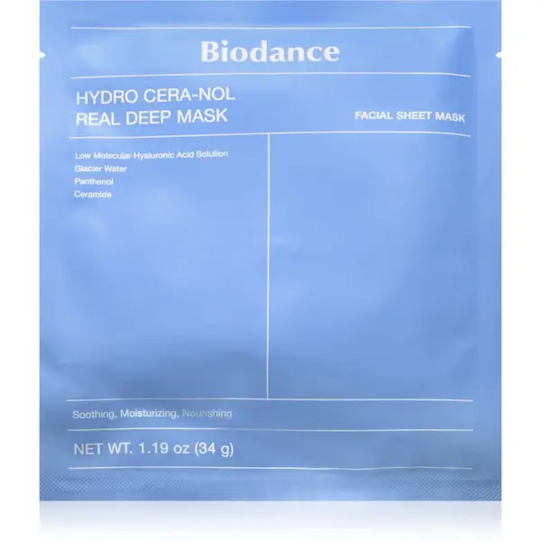 Biodance Biodance Hydro Cera-nol Real Deep Mask hidratantna maska za lice s umirujućim djelovanjem 34 g