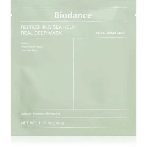 Biodance Biodance Refreshing Sea Kelp Real Deep Mask intenzivna hidrogel maska s ekstraktom morskih trava 1 kom