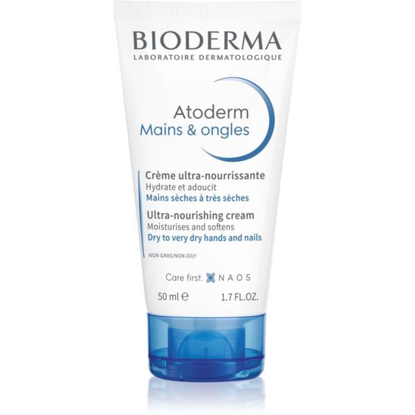 Bioderma Bioderma Atoderm Cream Hand & Nails krema za ruke za vrlo suhu, osjetljivu i atopičnu kožu 50 ml