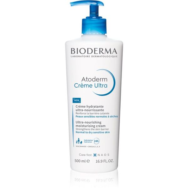 Bioderma Bioderma Atoderm Cream hranjiva krema za normalnu i suhu osjetljivu kožu bez parfema Bottle with Pump 500 ml