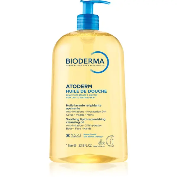 Bioderma Bioderma Atoderm Shower Oil visoko hranjivi umirujući gel za tuširanje za suhu i nadraženu kožu 1000 ml
