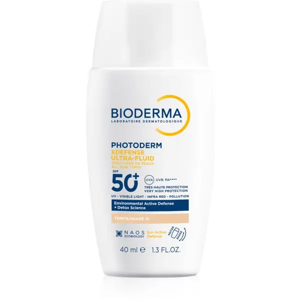 Bioderma Bioderma Photoderm XDefense Tinted zaštitna tonirana fluid za lice SPF 50+ nijansa 01 Very Light 40 ml