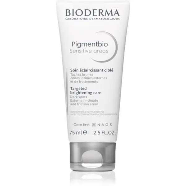 Bioderma Bioderma Pigmentbio Sensitive Areas posvjetljujuća krema za tijelo protiv tamnih mrlja 75 ml