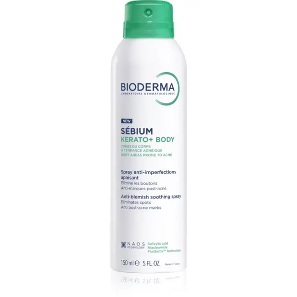 Bioderma Bioderma Sébium Kerato+ Body sprej za tijelo protiv akni, crvenila i ožiljaka od akni 150 ml