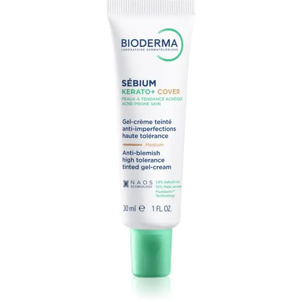 Bioderma Bioderma Sébium Kerato+ Cover matirajuća krema za toniranje za nepravilnosti na licu sklono aknama 30 ml